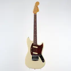 USED 2002-2004 FENDER JAPAN MG66-66 VINTAGE WHITE MIJ MUSTANG 3.4KG W/OGB