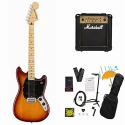 FENDER PLAYER MUSTANG MAPLE FB SIENNA SUNBURST NEW SPECIAL PRICE MARSHALL MG10 A