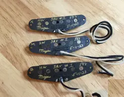 59 STRAT SRV STRATOCASTER HAND WOUND SHIELDED PICKUPS FITS FENDER LACQUER POTTED