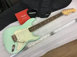 FENDER MIJ JUNIOR COLLECTION STRATOCASTER RW SATIN DAGHNE BLUE ELECTRIC GUITAR