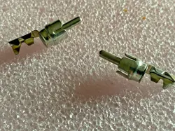 2 VINTAGE MALE RCA JACK FOR FENDER AMPLIFIER FOOTSWITCH & REVERB UNIT PLUG AMP