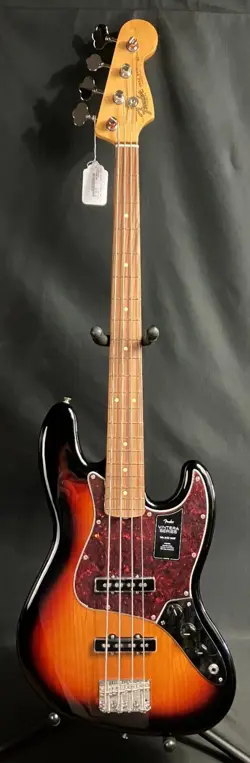 FENDER VINTERA 60'S JAZZ BASS 4-STRING BASS GUITAR 3-TONE SUNBURST FINISH W/ BAG