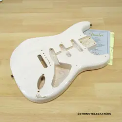 FENDER CUSTOM SHOP RELIC STRATOCASTER ASH BODY VINTAGE AGED WHITE BLOND NITRO