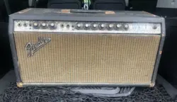 VINTAGE 1969 FENDER BANDMASTER REVERB GUITAR AMPLIFIER HEAD PARTS/REPAIR