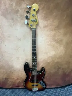 2012 FENDER ROAD WORN  JAZZ BASS - 3-COLOR SUNBURST WITH ROSEWOOD FINGERBOARD