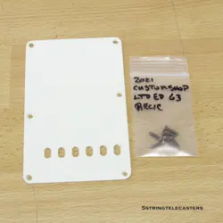 FENDER CUSTOM SHOP 63 RELIC STRATOCASTER TREMOLO COVER BACK PLATE VINTAGE STRAT
