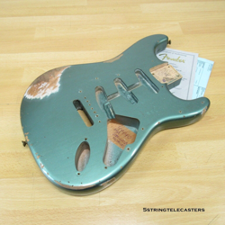 FENDER CUSTOM SHOP LTD ED 63 HEAVY RELIC STRATOCASTER BODY 3LB 14OZ SHERWOOD