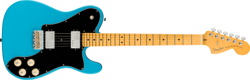 FENDER AMERICAN PROFESSIONAL II TELECASTER DELUXE MAPLE FB GUITAR MIAMI BLUE