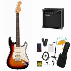 FENDER PLAYER II STRATOCASTER HSS ROSEWOOD FB 3-COLOR SUNBURST YAMAHA GA15II AMP