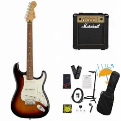 FENDER PLAYER SERIES STRATOCASTER 3 COLOR SUNBURST PAU FERRO MARSHALL MG10 AMP I
