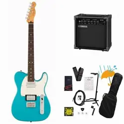 FENDER PLAYER II TELECASTER HH ROSEWOOD FB AQUATONE BLUE YAMAHA GA15II AMPLIFIER