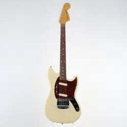 FENDER JAPAN MUSTANG MG66-66 VINTAGE WHITE ELECTRIC GUITAR CRAFTED IN JAPAN