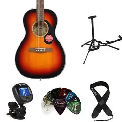 FENDER CP-60S PARLOR ACOUSTIC GUITAR ESSENTIALS BUNDLE - SUNBURST