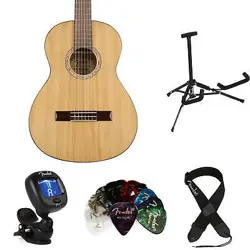 FENDER FA-15 3/4 SCALE NYLON ACOUSTIC GUITAR ESSENTIALS BUNDLE - NATURAL