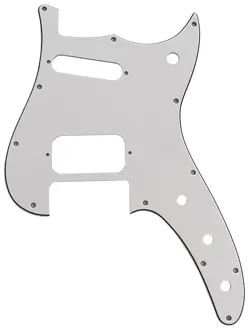 GUITAR PARTS FOR FENDER DUO-SONIC OFFSET HS STYLE GUITAR PICKGUARD 3 PLY WHITE