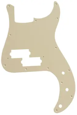GUITAR PARTS FOR FENDER JAPAN PRECISION BASS GUITAR PICKGUARD 1 PLY YELLOW