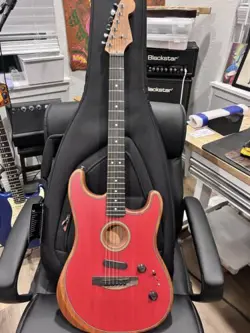 FENDER AMERICAN ACOUSTASONIC STRATOCASTER RIGHT-HANDED ELECTRIC GUITAR - DAKOTA