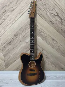 FENDER ACOUSTASONIC PLAYER TELECASTER SHDW BST ELECTRIC ACOUSTIC GUITAR