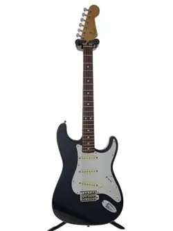 FENDER JAPAN ST-STD/BLK/2007 2010/ELECTRIC GUITAR/STRAT /BLACK/SSS/SYNCHRONIZED