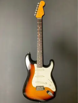 FENDER JAPAN ELECTRIC GUITAR P SERIAL STRATOCASTER SUNBURST WITH GIG BAG USED