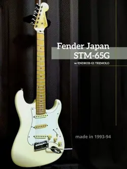 FENDER JAPAN ELECTRIC GUITAR STRATOCASTER WHITE STM-65G MEDIUM SCALE USED FROM J
