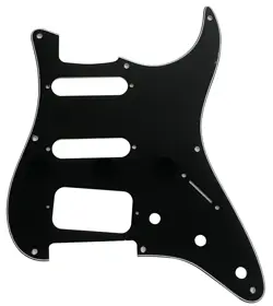 3 PLY BLACK PICKGUARD GUITAR PARTS FOR FENDER 8 SCREWS STRATOCASTER START HSS