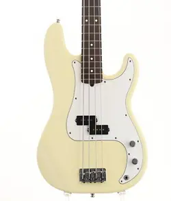 FENDER USA AMERICAN STANDARD PRECISION BASS VINTAGE WHITE USED 1996 W/HARD CASE