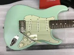 FENDER MADE IN JAPAN JUNIOR COLLECTION STRATOCASTER SATIN SURF GREEN USED