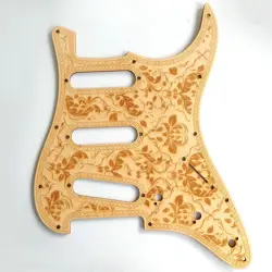 PICKGUARD CARVED WOOD