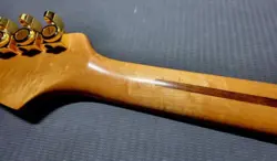 FENDER CUSTOM SHOP STRATOCASTER NECK AA FLAMED MAPLE, DARK ROSEWOOD