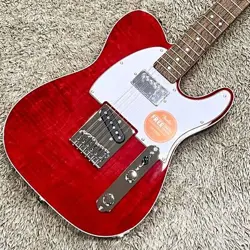 SQUIER BY FENDER AFFINITY SERIES TELECASTER FMT SH LRL WPG CRT CRIMSON RED TRANS