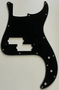 FOR FIT FENDER JAPAN PRECISION BASS STYLE GUITAR PICKGUARD 3 PLY BLACK