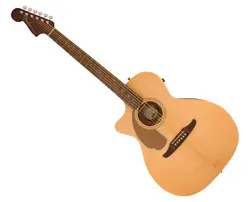 FENDER NEWPORTER PLAYER LEFT-HANDED A/E GUITAR - NATURAL W/ WALNUT FB