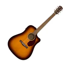 FENDER CD-140SCE DREADNOUGHT A/E GUITAR - SUNBURST W/ WALNUT FB