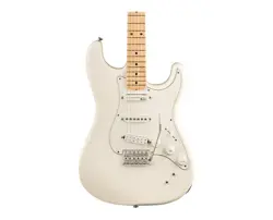 FENDER EOB ED O'BRIEN SUSTAINER STRATOCASTER - OLYMPIC WHITE W/ MAPLE FB