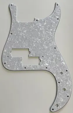 FOR FIT FENDER JAPAN PRECISION BASS STYLE GUITAR PICKGUARD 4 PLY WHITE PEARL