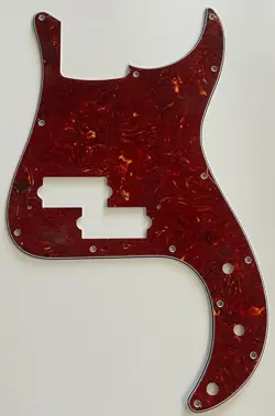 FOR FIT FENDER JAPAN PRECISION BASS STYLE GUITAR PICKGUARD 4 PLY RED TORTOISE