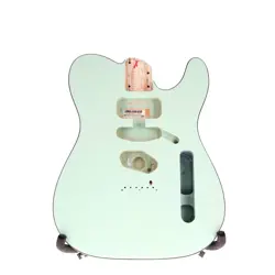 FENDER AMERICAN ULTRA TELECASTER ASH BODY TRANSPARENT SURF GREEN FINISH