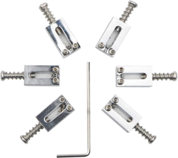 PACK OF 6 TREMOLO GUITAR BRIDGE SADDLES FOR FENDER STRAT STRATOCASTER TELE TELEC