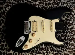 2008 FENDER SQUIER STRATOCASTER HSS LOADED BODY PLUS TUNING KEYS AND STRING TREE