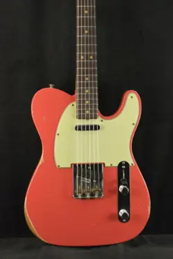 FENDER CUSTOM SHOP 1963 TELECASTER RELIC FIESTA RED 3A ROSEWOOD FINGERBOARD