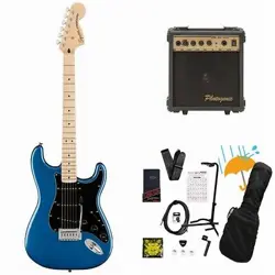 SQUIER BY FENDER AFFINITY SERIES STRATOCASTER MAPLE FB BK PG LAKE PLACID BLUE PG
