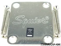 FENDER SQUIER CLASSIC VIBE 60S MUSTANG SERIES NECK PLATE, GUITAR PART NICKEL