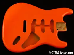 USED REPLACEMENT BODY FOR FENDER STRATOCASTER STRAT, ORANGE, SALE!