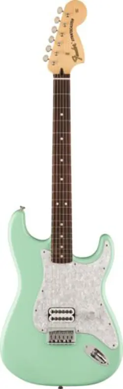 FENDER LIMITED EDITION TOM DELONGE STRATOCASTER SURF GREEN ELECTRIC GUITAR