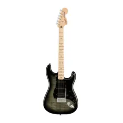 FENDER SQUIER AFFINITY SERIES STRATOCASTER FMT HSS GUITAR (BLACK BURST)
