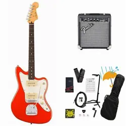 FENDER PLAYER II JAZZMASTER ROSEWOOD FB CORAL RED FENDER 10W AMPLIFIER BEGINNER