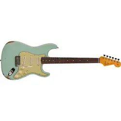 FENDER CUSTOM SHOP LATE 1962 STRATOCASTER RELIC GUITAR, FADED AGED DAPHNE BLUE