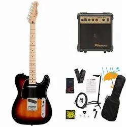 SQUIER BY FENDER AFFINITY SERIES TELECASTER MAPLE FB BK PG 3-COLOR SUNBURST PG-1