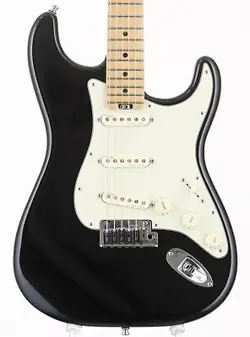 FENDER AMERICAN ELITE STRATOCASTER MYSTIC BLACK MAPLE FINGERBOARD 2016 USED